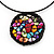 Multicoloured Shell Beaded Medallion Wired Flex Choker Necklace - Adjustable - view 3
