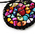 Multicoloured Shell Beaded Medallion Wired Flex Choker Necklace - Adjustable - view 5