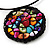 Multicoloured Shell Beaded Medallion Wired Flex Choker Necklace - Adjustable - view 8