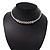Clear Crystal Flex Choker Necklace In Silver Tone Finish - Adjustable - view 6