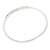 Clear Crystal Flex Choker Necklace In Silver Tone Finish - Adjustable - view 12