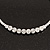 Clear Crystal Flex Choker Necklace In Silver Tone Finish - Adjustable - view 8