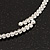 Clear Crystal Flex Choker Necklace In Silver Tone Finish - Adjustable - view 9