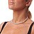 Clear Crystal Flex Choker Necklace In Gun Metal Finish - Adjustable - view 4