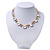 'Gorgeous Rocks' Crystal Choker Necklace In Gold Plating - 34cm Length/ 6cm Extension - view 6