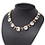'Gorgeous Rocks' Crystal Choker Necklace In Gold Plating - 34cm Length/ 6cm Extension - view 7