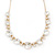 'Gorgeous Rocks' Crystal Choker Necklace In Gold Plating - 34cm Length/ 6cm Extension - view 3