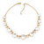 'Gorgeous Rocks' Crystal Choker Necklace In Gold Plating - 34cm Length/ 6cm Extension - view 9