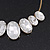 'Gorgeous Rocks' Oval Crystal Choker Necklace In Gold Plating - 34cm Length/ 6cm Extension - view 5
