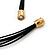 Black/White Enamel Daisy Flower Cotton Cord Magnetic Necklace - 36cm Length - view 6