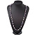 Amethyst Stone, Freshwater Pearl & Glass Bead Long Necklace - 80cm Length - view 6