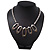 Rhodium Plated Geometric Mesh Magnetic Choker Necklace - 36cm Length - view 6
