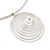 Round Wired Pendant Magnetic Choker In Silver Finish - 36cm Length - view 9