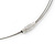Round Wired Pendant Magnetic Choker In Silver Finish - 36cm Length - view 7