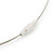 Rhodium Plated 4 Strand Beaded Magnetic Choker Necklace - 34cm Length - view 7