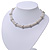 Silver Plated 'Braided' Magnetic Choker Necklace - 34cm Length - view 11