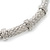 Silver Plated 'Braided' Magnetic Choker Necklace - 34cm Length - view 10