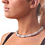 Silver Plated 'Braided' Magnetic Choker Necklace - 34cm Length - view 4