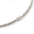 Silver Plated Bib Magnetic Choker Necklace - 38cm Length - view 3