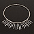 Silver Plated Bib Magnetic Choker Necklace - 38cm Length - view 5