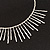 Silver Plated Bib Magnetic Choker Necklace - 38cm Length - view 6