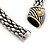 Two-Tone Mesh Magnetic Necklace - 40cm Length - view 7