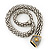 Two-Tone Mesh Magnetic Necklace - 40cm Length - view 6