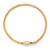 Stylish Mesh Diamante Magnetic Choker Necklace In Gold Plated Metal - 38cm Length - view 2