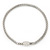 Stylish Mesh Diamante Magnetic Choker Necklace In Rhodium Plated Metal - 38cm Length - view 2