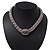 Rhodium Plated Mesh Magnetic Necklace - 40cm Length - view 14