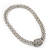 Rhodium Plated Mesh Magnetic Necklace - 40cm Length - view 10