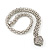 Rhodium Plated Mesh Magnetic Necklace - 40cm Length - view 8