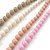 4 Strand Pink/Magnolia/White/Beige Graduated Acrylic Bead Necklace - 40cm Length/ 7cm Extension - view 4