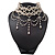 Cream Gothic Costume Choker Necklace (Silver Tone Metal) - view 15
