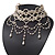 Cream Gothic Costume Choker Necklace (Silver Tone Metal) - view 10