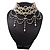 Cream Gothic Costume Choker Necklace (Silver Tone Metal) - view 16