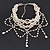 Cream Gothic Costume Choker Necklace (Silver Tone Metal) - view 12