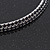 2-Row Montana Blue Austiran Crystal Choker Necklace (Silver Plated) - view 4