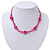 Children's Deep Pink 'Happy Face' Necklace - 36cm Length/ 4cm Extension - view 3