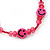 Children's Deep Pink 'Happy Face' Necklace - 36cm Length/ 4cm Extension - view 5