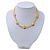 Children's Bright Yellow 'Happy Face' Necklace - 36cm Length/ 4cm Extension - view 7