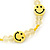 Children's Bright Yellow 'Happy Face' Necklace - 36cm Length/ 4cm Extension - view 5