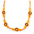 Children's Orange 'Happy Face' Necklace - 36cm Length/ 4cm Extension - view 2
