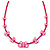 Children's Deep Pink Butterfly Necklace - 36cm Length/ 4cm Extension