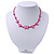 Children's Deep Pink Butterfly Necklace - 36cm Length/ 4cm Extension - view 6