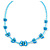Children's Blue Butterfly Necklace - 36cm Length/ 4cm Extension - view 2