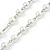 Long White Simulated Glass Pearl Cross Rosary Necklace - 80cm Length - view 6
