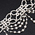 Chic Victorian/ Gothic/ Burlesque White Bead Choker Necklace - view 5