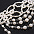 Chic Victorian/ Gothic/ Burlesque White Bead Choker Necklace - view 7