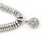 Rhodium Plated Swarovski Crystal Ball Necklace - 38cm Length/ 7cm Extension - view 8